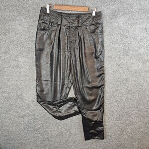 -lashback to the 80s: Vintage GUESS Black Metallic High-Waist Pants Size 31